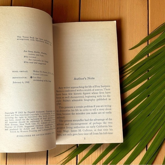 Vintage 1963 The First Californian: The Story of Fray Junipero Serra - History - Picture 7 of 8